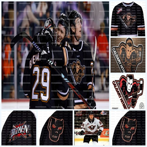 Calgary Hitmen 2024 30th Hockey Jeresy Ethan Buenaventura Eric Tu Hunter Aura Axel Hurtig Fraser Leonard Brandon Osborne Wyatt Pisarczyk Cus