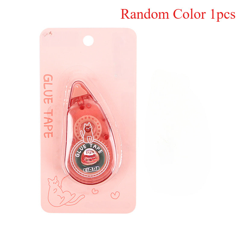 TEMU Strong Adhesive Double-sided Tape Roller, 0.31 26.25 Ft, Random Color, Smooth Rolling For Scrapbooking, Crafts, School & Office Journaling