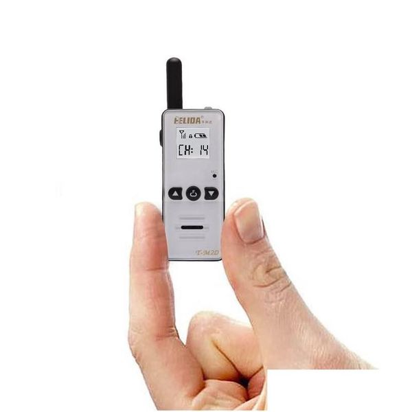 Walkie Talkie Helida T-M2D 2W Super Mini Two Way Radio Frs Gmrs Uhf 400-520Mhz Drop Delivery Electronics Telecommunications Otanf