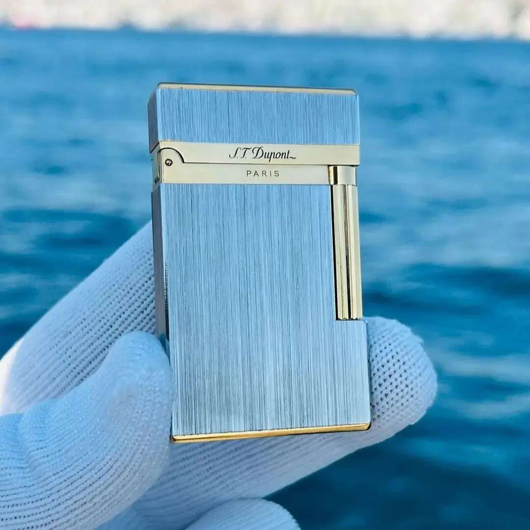 Gas Lighter Bright Sound Brushed Smoking Gadgets Metal Brass Best Choice Gift Dupont For Men R Collection
