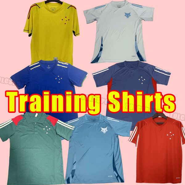 2024 2025 25 26 Cruzeiro EDU BIDU Mens Soccer Jerseys ADRIANO Short Sleeves Football Shirts Goalkeeper polo Training vest