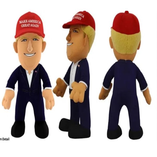 Cartoon Plush Toys 2024 US Election Funny Trump Dolls Gift for Adults and Kids