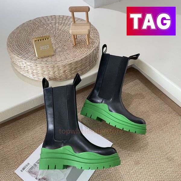 Tire Boots Designer women Chelsea Platform Ankle Boots men Luxury shoes Triple White Seasalt black ebony Grass Blue clearsole winter mens fa