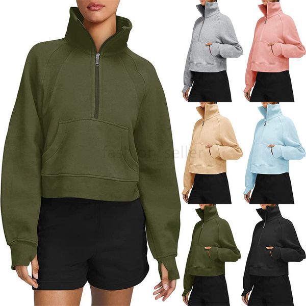 Exercise Yoga Outfit Fitness Wear Womens Training Sweat-shirt Sportswear Jackets Outdoor Casual Adult Running Long Sleeve Pullover