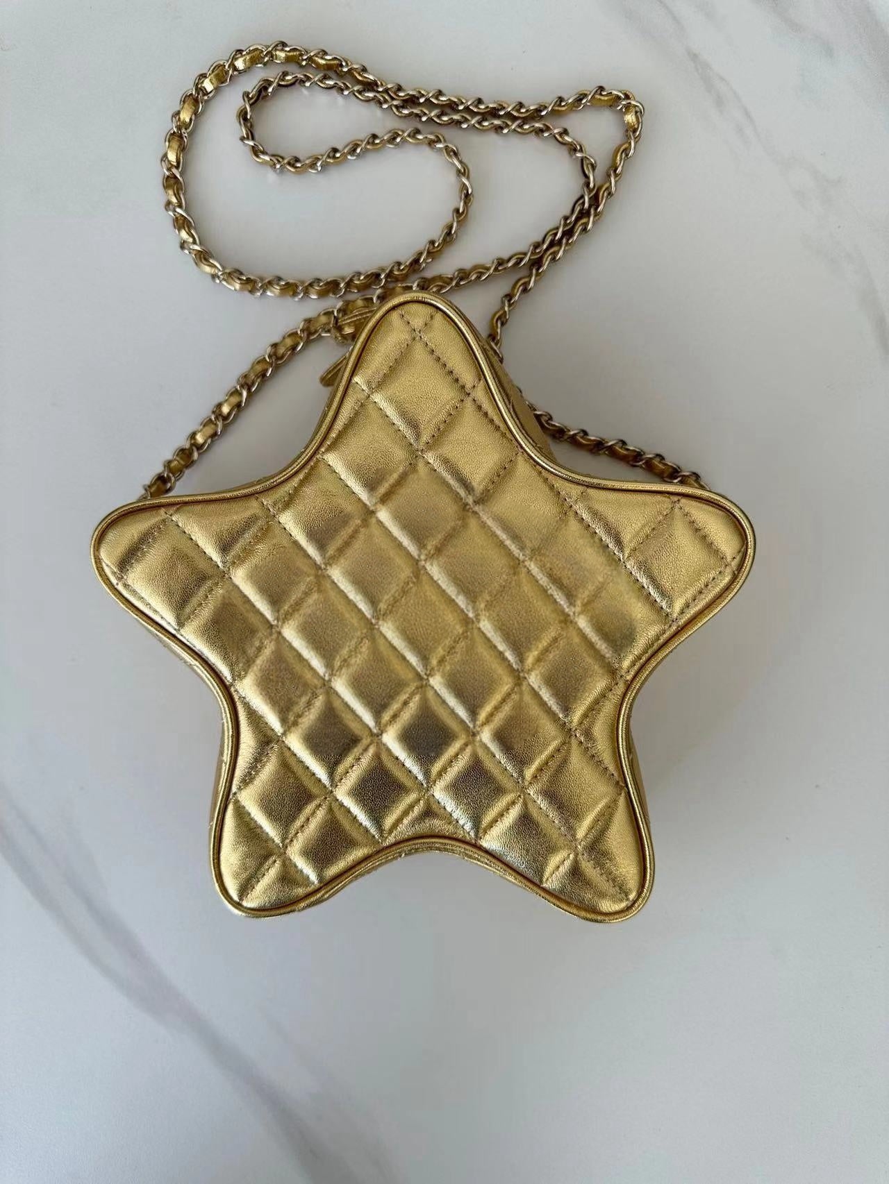 12A Upgrade Mirror Quality Luxurys Star Sac Handbags Womens Small Party Bags Designer Lambskin Quilted Hobo Purse Crossbody Black Shoulder Chain Str