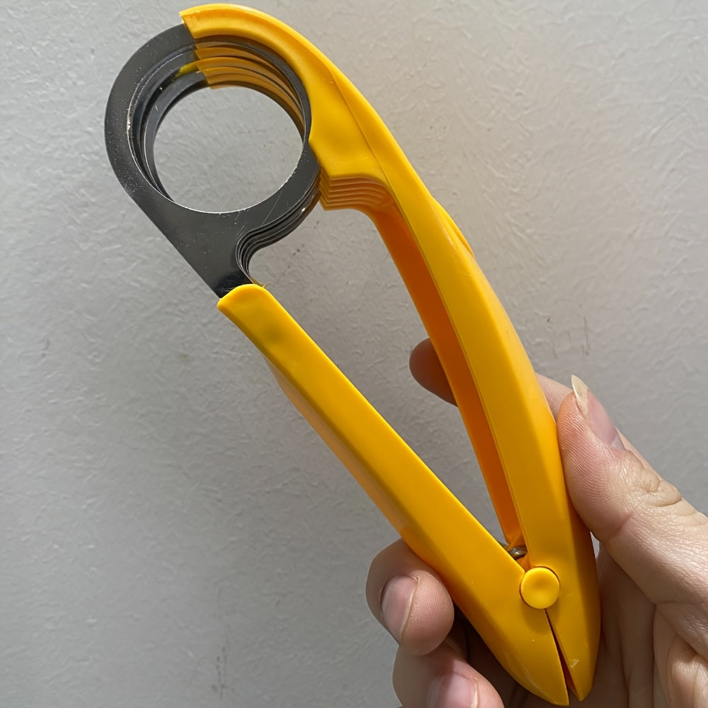 TEMU 1pc Stainless Steel Banana & , Food-safe Peeler, Kitchen Gadget For Bbqs &