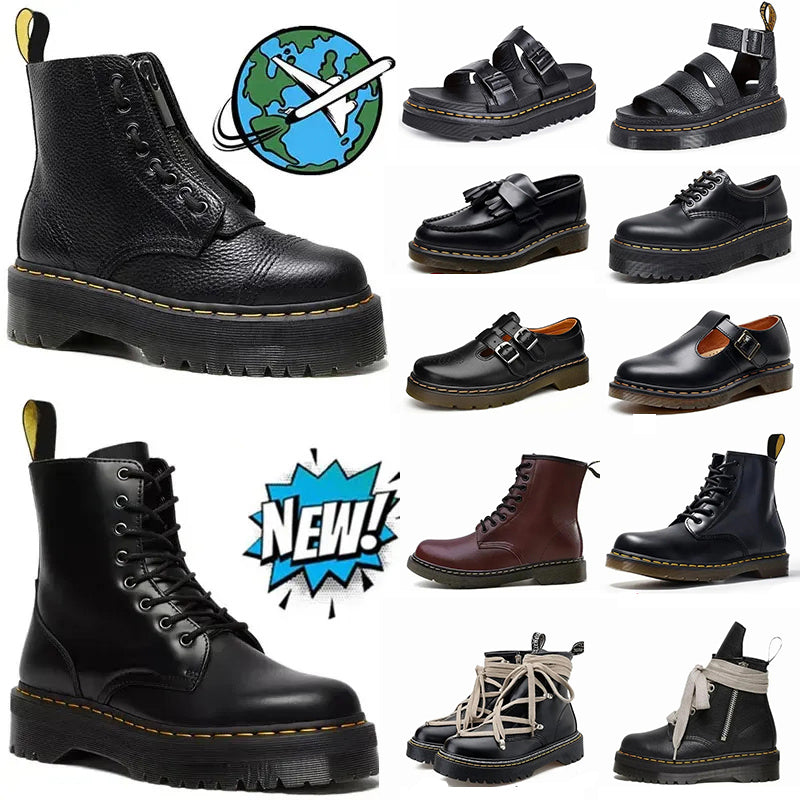 Free Shipping Designer Martin boots Oxford Bottom Ankle booties summer leather sandals classic outdoor for men and women