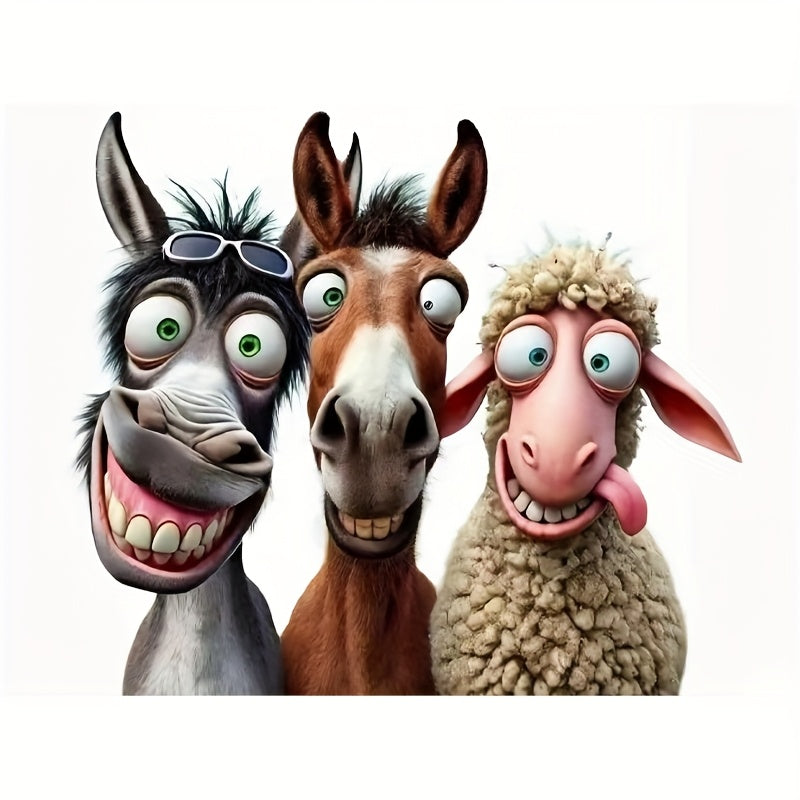 TEMU 6" Funny Vinyl Decal - Self-adhesive Cartoon Animal Sticker For Cars, Laptops, Phones, Motorcycles, Windows & More - Vibrant Colors, Durable &