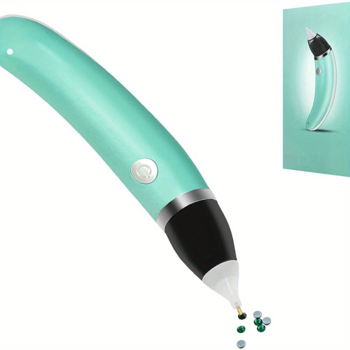 TEMU Electric Diamond Painting Pens With Vacuum Pump - 2 Replacement Tips &5 Adjustable Suction Mode, Rechargeable Automatic Pens Tools, Faster Diy