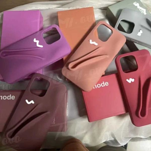 For Can Be Installed Lipstick Soft Silicone Case for iPhone 15 13 Pro Max 14 Plus 11 12 Mini Back Phone Cover Lipstick No Come With X241014