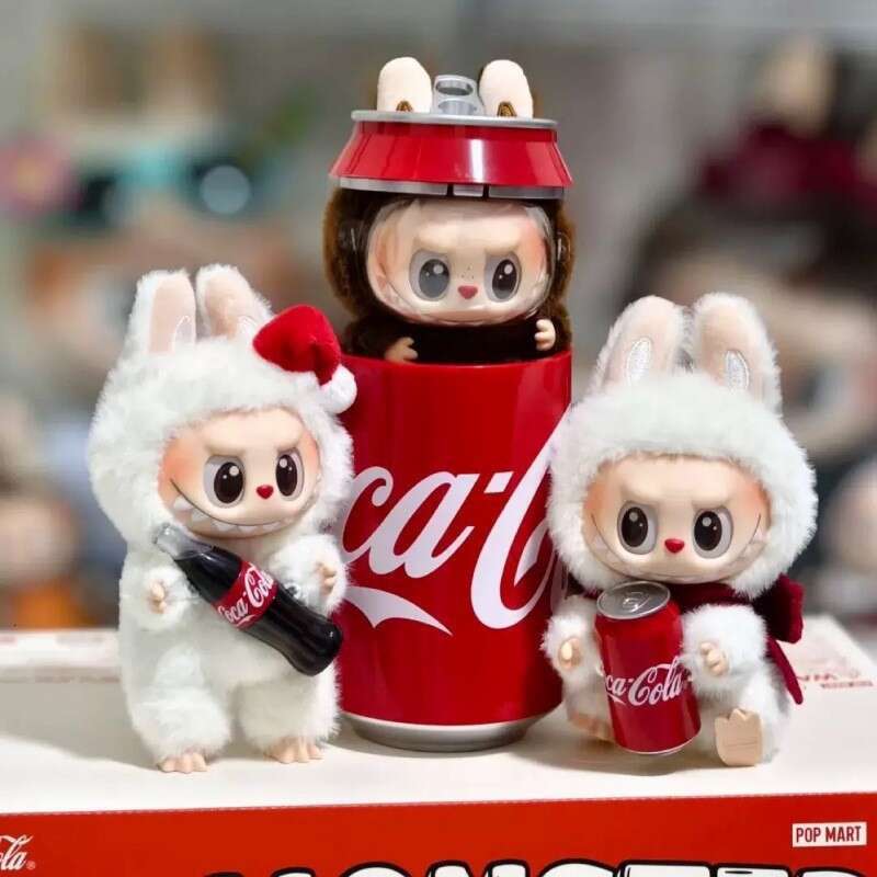 POPMART Third Generation Labubu Cola Series Pop Mart Sitting Party Trendy Vinyl Plush Blind Box