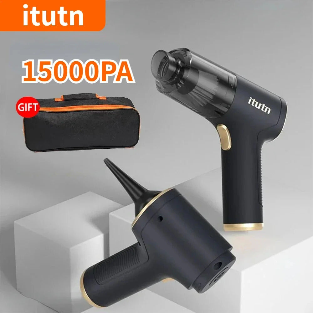 ITUTN Portable Car Vacuum Cleaner 4 in 1 Wireless Powerful Handheld Mini Cleaning Machine Home Appliance High Suction 120W 240913