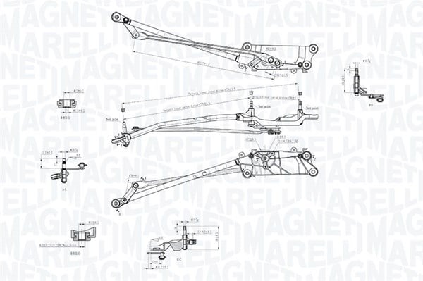 Wiper Linkage MAGNETI MARELLI 085570758010
