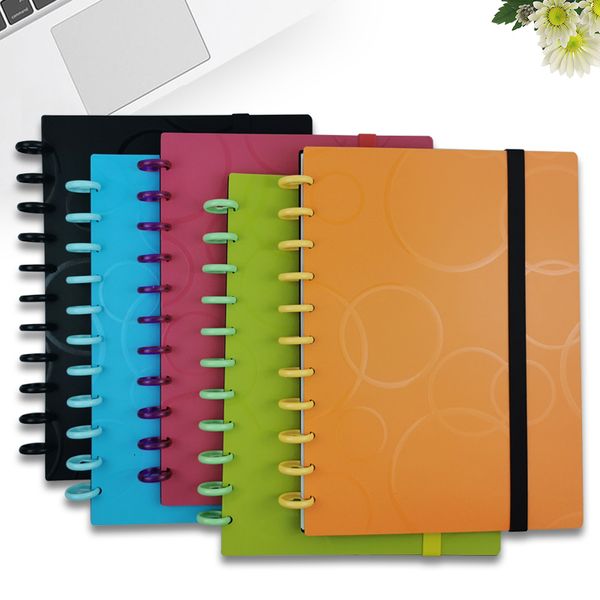 Notepads A4 Binder Notebook Diary Book DIY Mushroom Hole Sketchbook Inner Paper Binding Discs Graffiti Loose-leaf Notepad Office Supplies 23