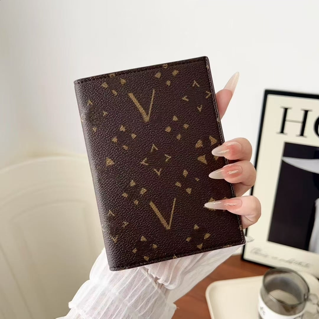 Trendy Passport Holder High-End Leather Couple Style Multi-Slot Card Holder Card Case Notebooks 250818