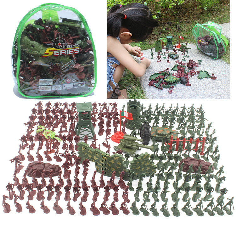 360 pieces of military toys, 12 poses, plastic soldiers, military figures, aircraft tanks, turrets, Kids gift sandbox models