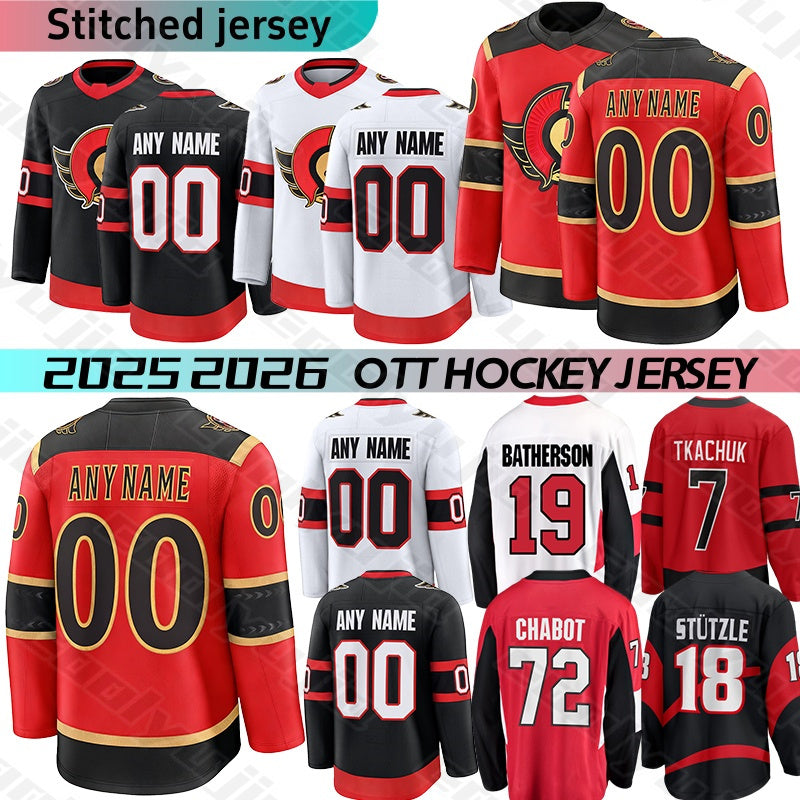 Ottawas hockey jerseys #7 Tkachuk Claude Giroux senators jersey #18 Stutzle Greig jersey Forsberg Sanderson Batherson Norris Thomas Chabot 2025 mens