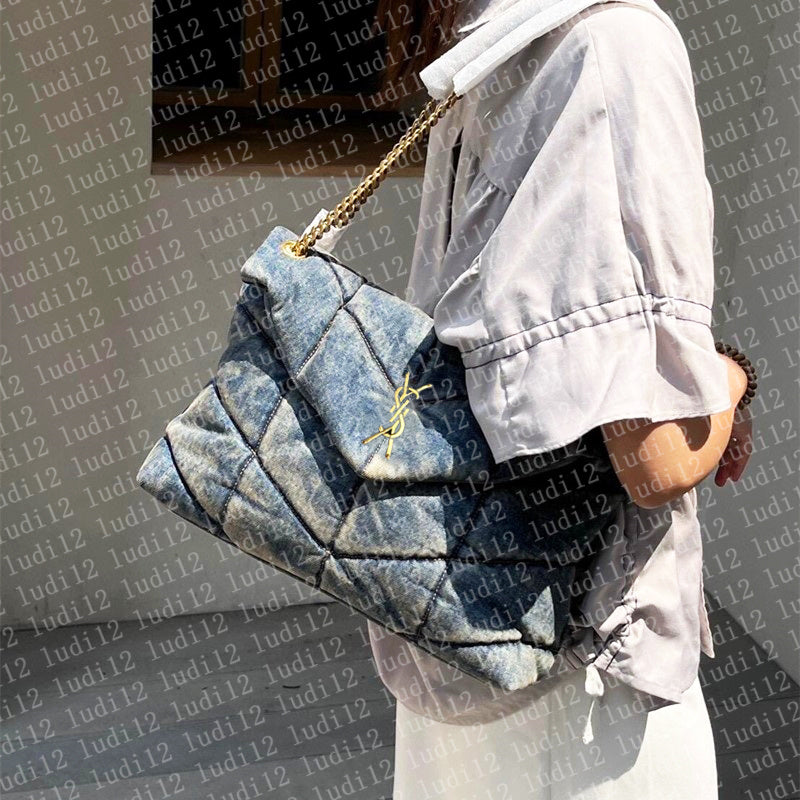 New designer bag loulou cloud bag purse Womens crossbody shoulder bag Original handbag Luxury backpack mirror quality leather chain bag litchi hobo