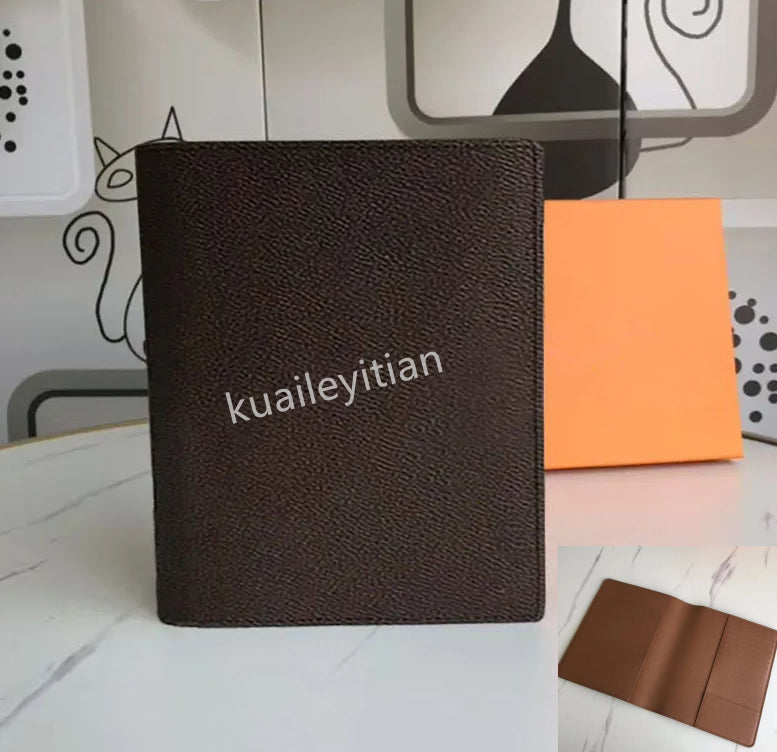 Medium Agenda Bag Memo Desk Planner Card Holder Notebook Diary Protective Case Desktop Notepad Cover wallets leather For Men