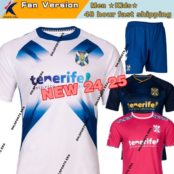 2024 25 CD Tenerife Soccer Jerseys GALLEGO ZORRILLA MO DAUDA BUNUEL ROMERO SIPCIC MARTINEZ Fan Kids Kit Tees Home Away Football Shirt Unifor
