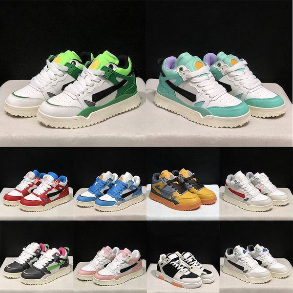 Designer Casual Shoes Out Of Office Sneaker Luxury For men women outdoor casual shoes Midtop Sponge Dark Green outdoor loafers leather sneak