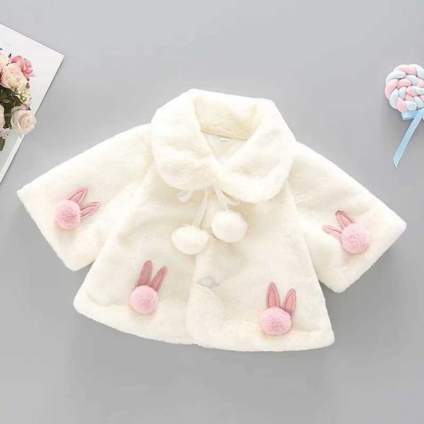 Down Coat Winter Jackets For Baby Girl Clothes Cute Christmas Princess Cloak Outerwear Autumn Warm Faux Fur Girls Coat Plush Infant Jacket H