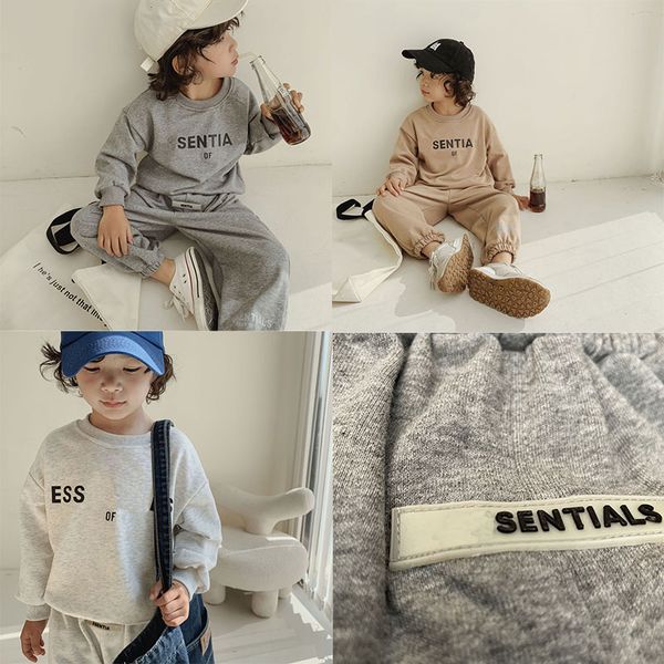 Toddler Boys Tracksuits ESS Sweatershirt Hoodie Kids Clothing Pullover Hoodies Baby Clothing Sets