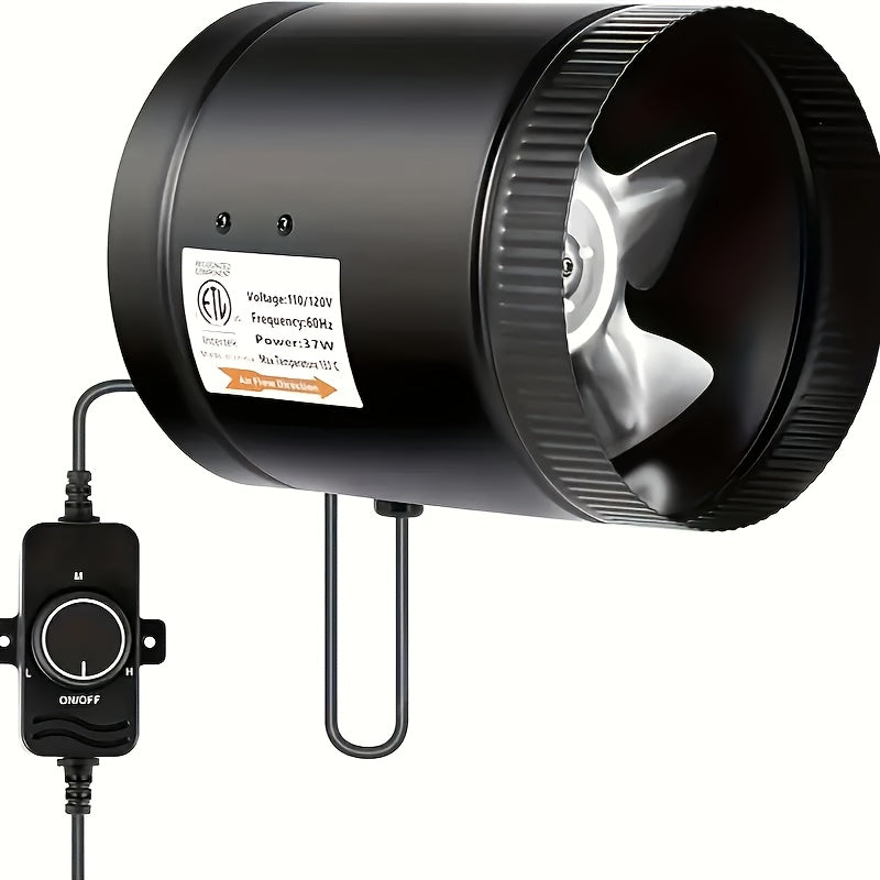 TEMU Ipower Inline Fan Duct Exhaust Booster, Optional, Suitable For Multiple Scenes, Such As Basements, Flower Rooms, Bathrooms And Restaurants