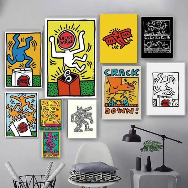 Paintings Lucky Strike Graffiti Art Canvas Paintings on The Wall Art Posters and Prints Wall Art Street Art Pictures Home Wall Decoration H2