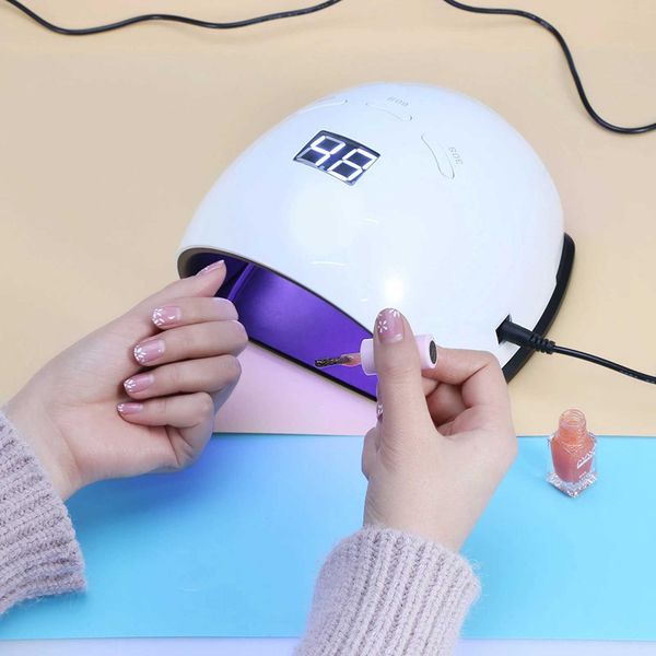 LED Digital Display Smart Sensor UVLED Nail Lamp Nail Dryer for Nail Gel Polish Curing with Smart Sensor Manicure Pedicure Tool Z250112
