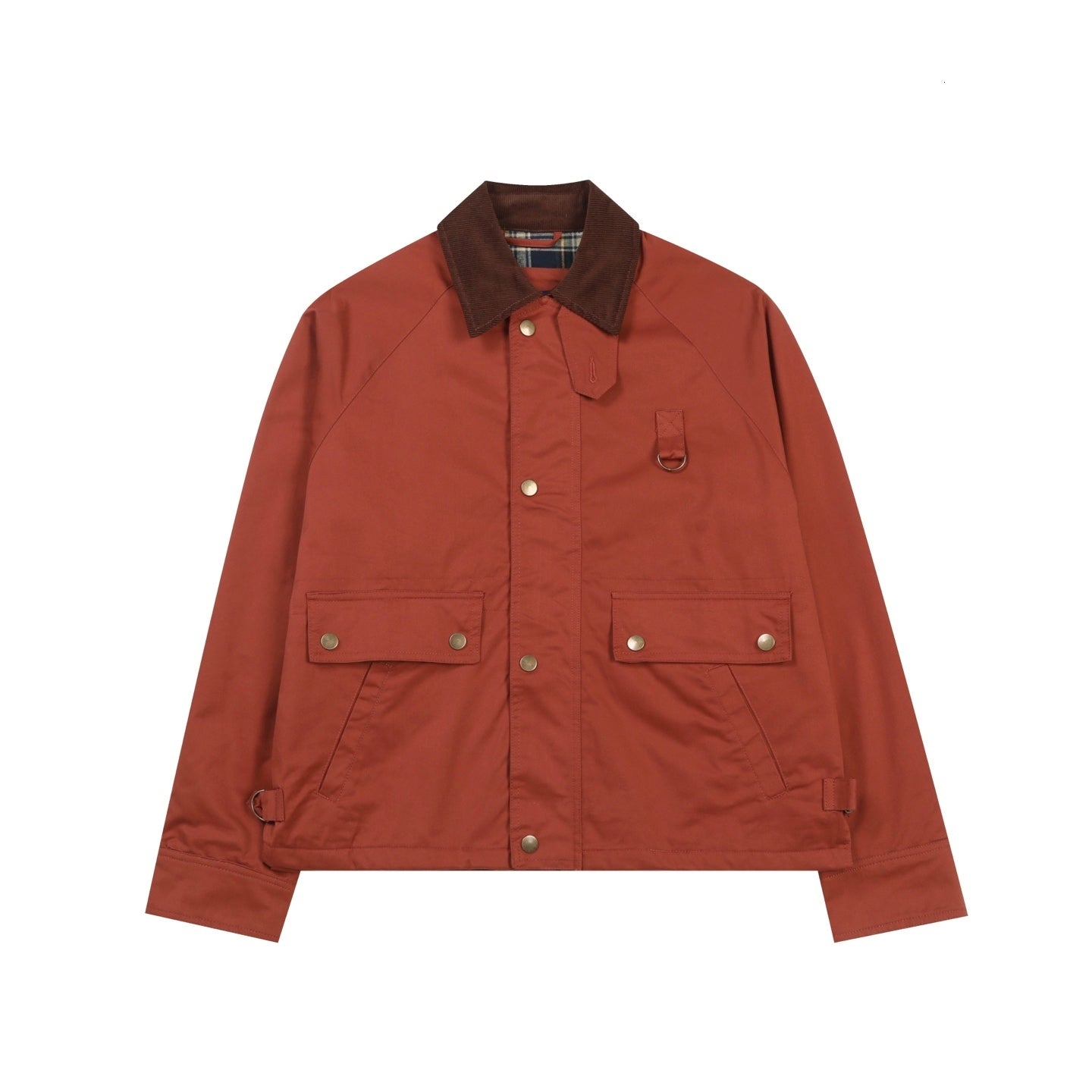 Womens Workwear Jacket Utility Bomber Coat Khaki Color Vintage Outerwear Turn Down Collar Casual Fashion Asian Size Ladies Street Style