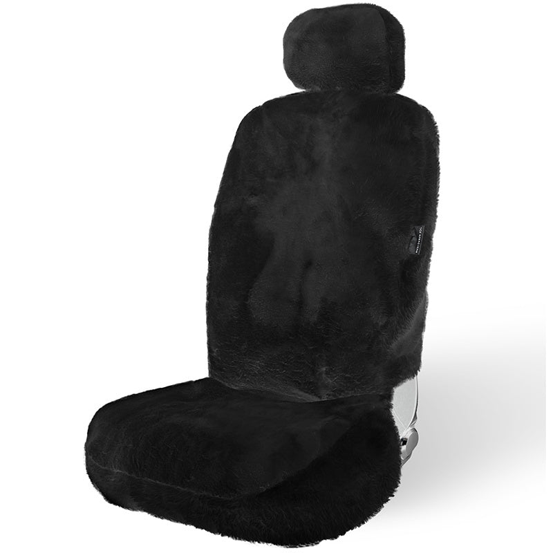 TEMU Genuine Sheepskin Car Seat Cover - Universal Front Full Seat (front And Back) Cushions