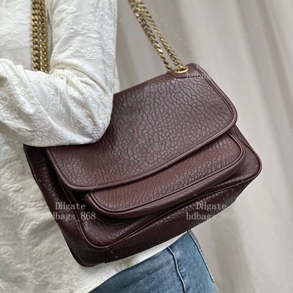 Shoulder bags Designer Handbag MEDIUM IN GRAINED Genuine Leather Fashion Woman Bag Top Mirror Highest quality Luxury Chain bag With box Y036