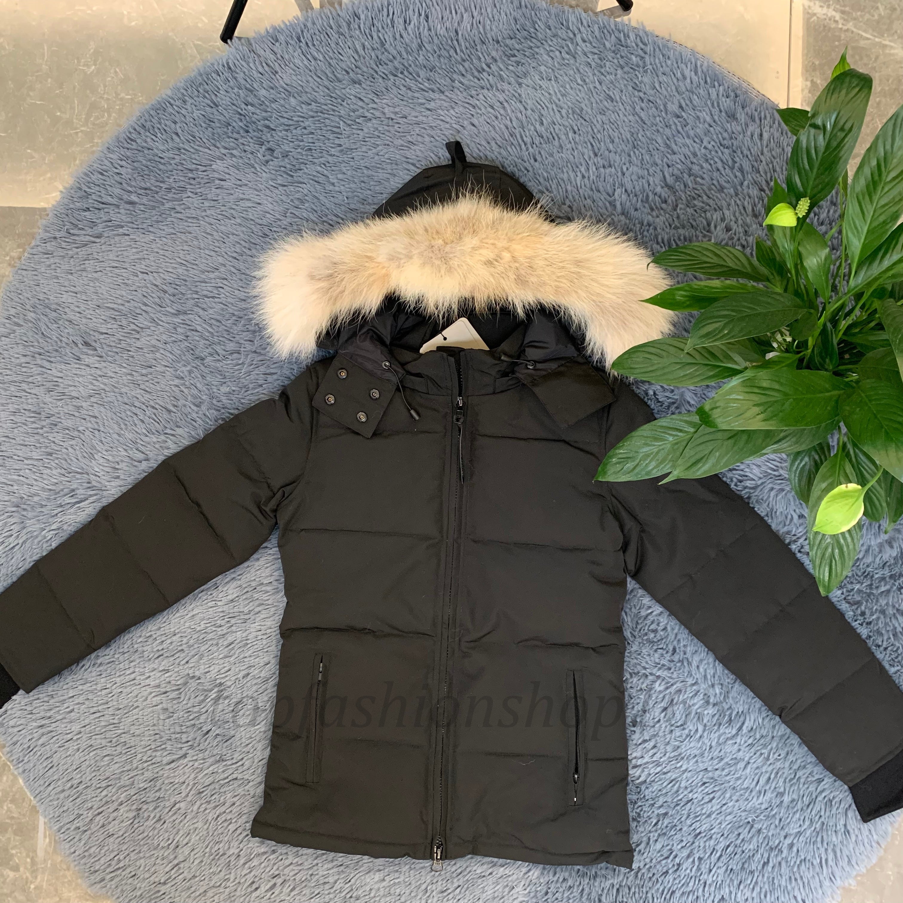 Women Designer Jacket Down Coat Real Coyote Fur Femme Puffer Outdoor Windbreaker Jassen Veste Outerwear Hooded Fourrure Manteau Doudoune Hiver Parka