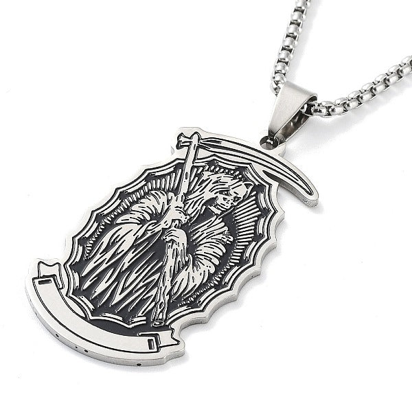 201 collares colgantes de acero inoxidable esmaltado