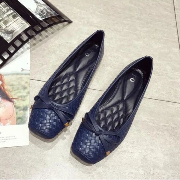 Fashion Flat Boat Shoes Elegant Office Lady Casual Women Flats Soft Comfortable Black Blue YX3855 241113