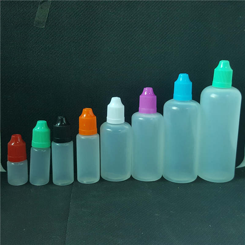 Plastic Packaging Bottle 5ml 10ml 15ml 20ml 30ml 50ml 60ml 100ml 120ml Soft Translucent Needle Dropper For Essential Oils Liquid Juices Cosmetic Sto