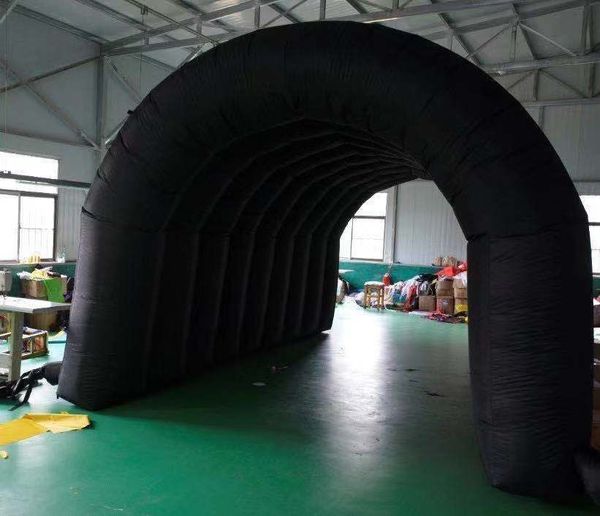 Wholesale 6x3x3.5mH disinfection tent inflatable tunnel cover with door windows for outdoor use party tent car garage shelter 00152
