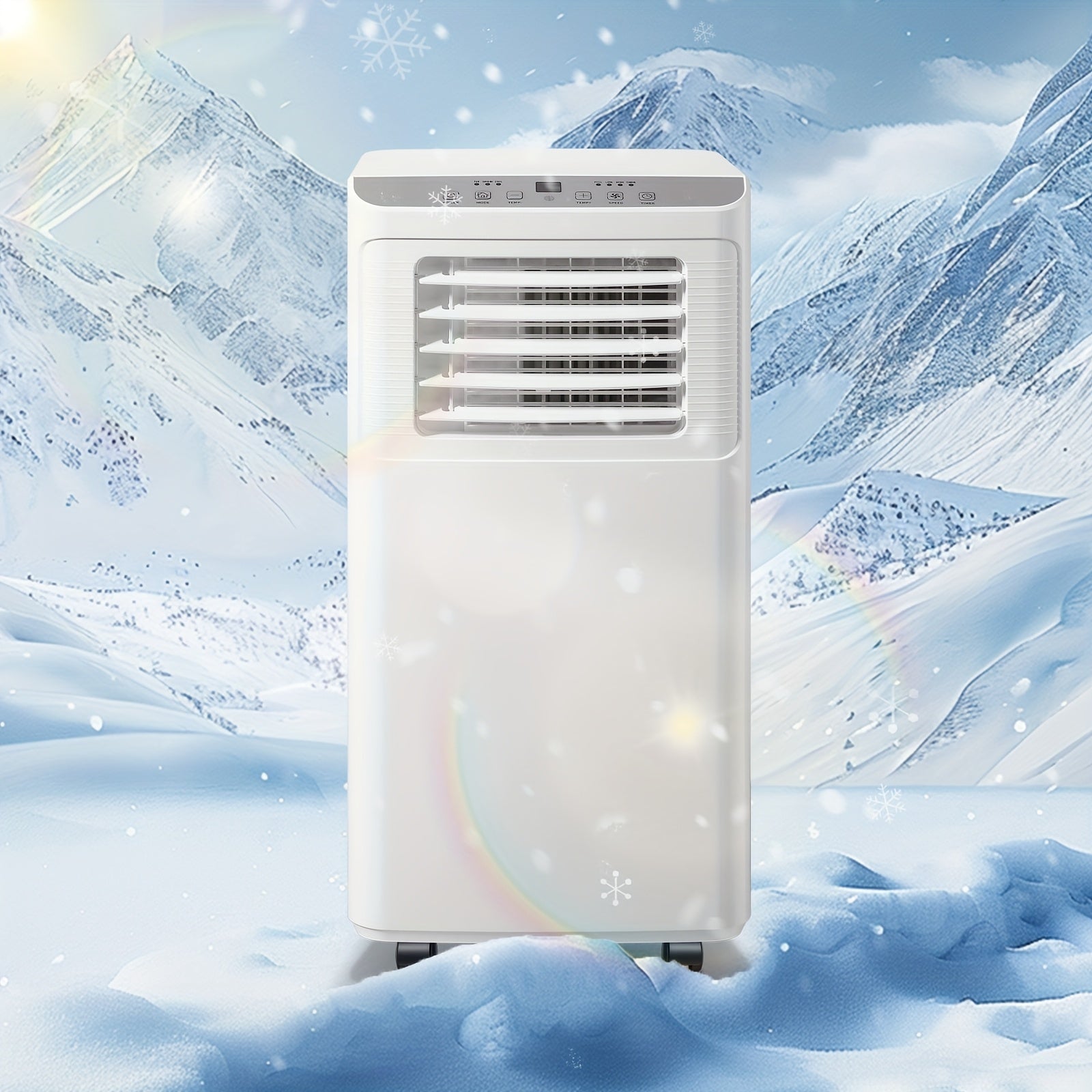 TEMU Portable Air Conditioner 8000 Btu(4400 Btu ), Ac Unit With Dehumidifier Fan 3-in-1. Ft. Portable Ac With Remote Control, 24h Timer, Digital