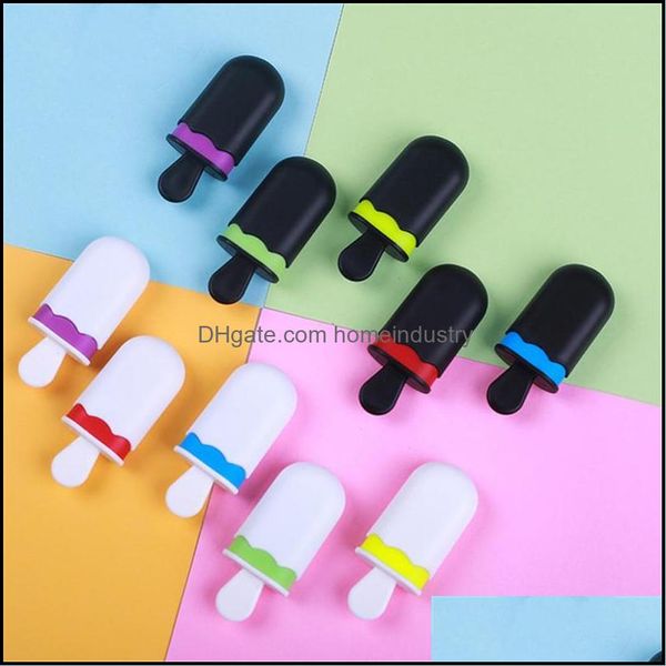 Highlighters Highlighters 1Pccute Lovely Ice Cream Colorf Highlighter Marker Pen Ding Fluorescence School Office Supply Student Stati Dhark