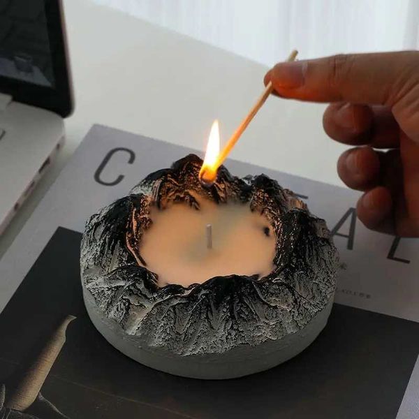 Candles Creative Volcanic Rock Shape Aromatherapy Candles Bedroom Home Sleep Assistance Persistent Burning Candles Home Decoration ZD636 CL2