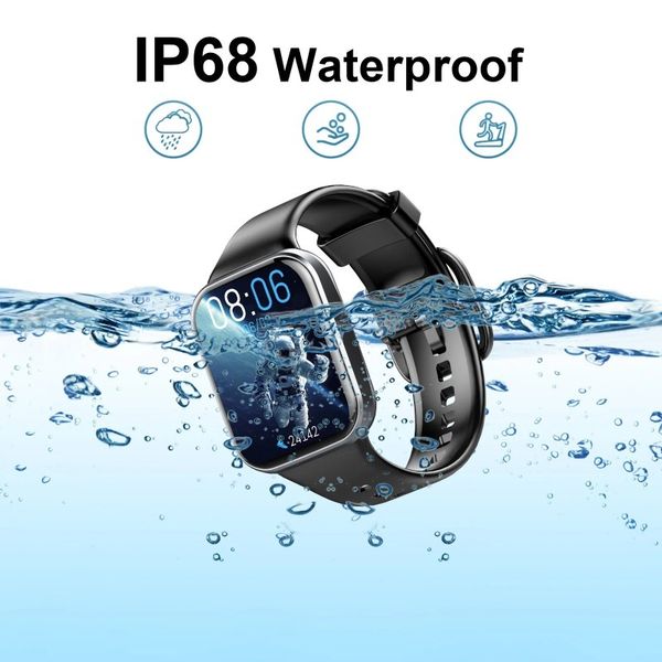 Ultra thin smartwatch fitness tracker IP68 waterproof, with sleep heart rate detection