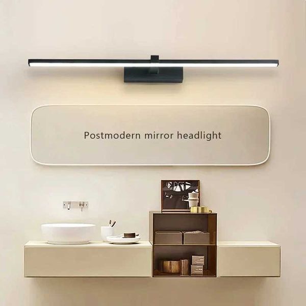 Modern LED wall lights bathroom hardware wall lights tri color lights aluminum LED bathroom mirror line lights B240808