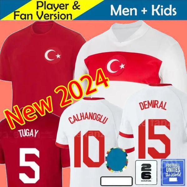 2024 2025 Turkiye Soccer Jersey 2024 Euro Cup Turkey National Team Home Away DEMIRAL Kokcu YILDIZ ENES calhanoglu Football Shirts