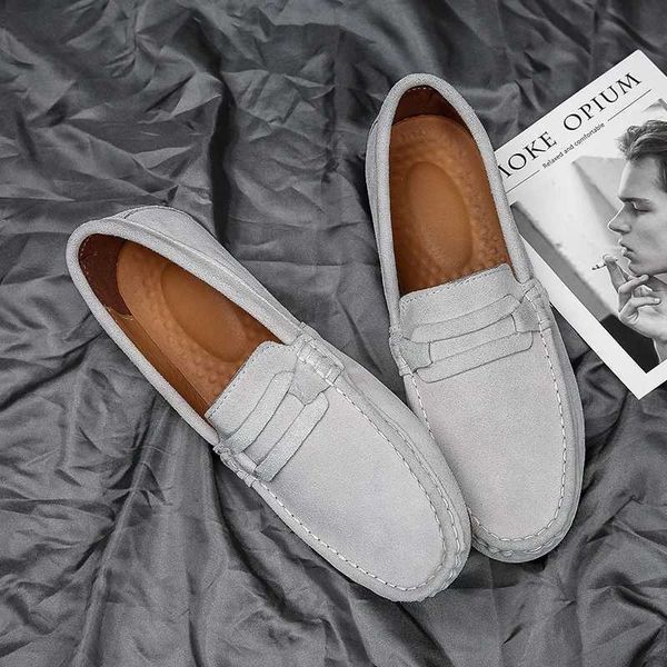 FI Mens tênis Sapatos de caminhada casual Casual para homens Bom panos de qualidade Tamanho grande 47 British Style Driving Shoes S Y241113