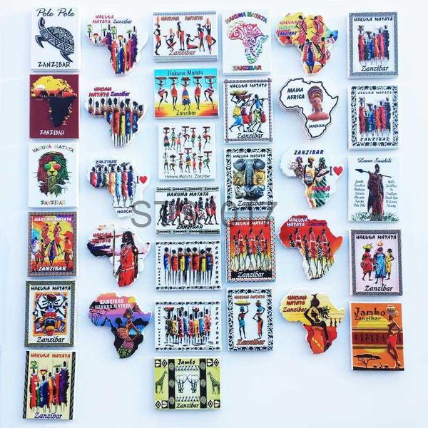 Fridge Magnets Fridge Magnets Souvenirs Africa Tanzania Zanzibar Tourism Decorative Crafts Magnetic Refrigerator Stickers Home Decor Gift Id