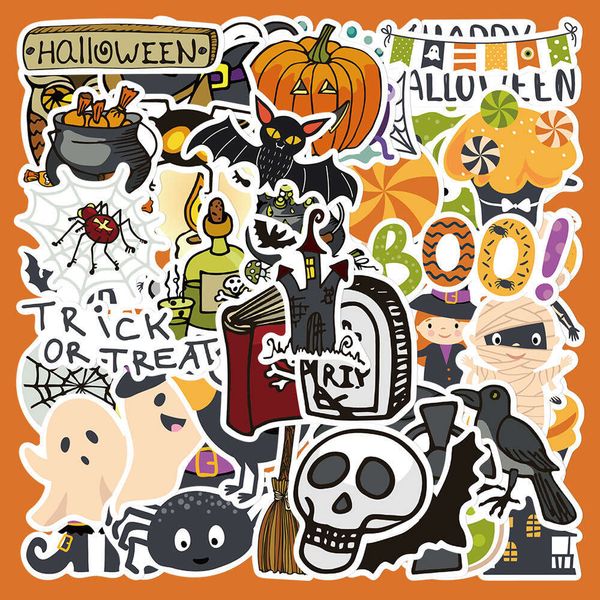 50 new stickers, phone cases, hand account books, computers, iPads, Halloween decorations, waterproof DIY stickers