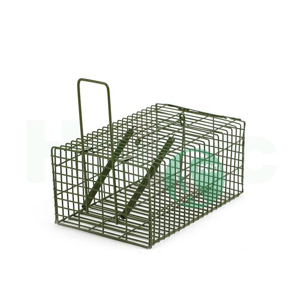 Strong Metal Trap Cage Pest Control 23cm 9in Catching Rat Auto Close Door Cath Rodent Mouse Indoor Outdoor Thick Steel Wire for Long Term Us