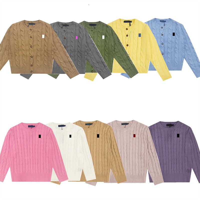 Women designer sweater long sleeved cardigan woolen sweater knitted sweater autumn- winter embroidered pullover Men hoodie round neck high neck spor