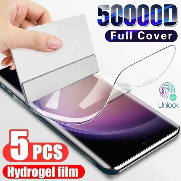 5Pcs Hydrogel Film for Galaxy S20 S22 S21 S23 S24 Ultra S10 S9 S8 Plus FE Screen Protector for Note 20 10 9 Plus O250116
